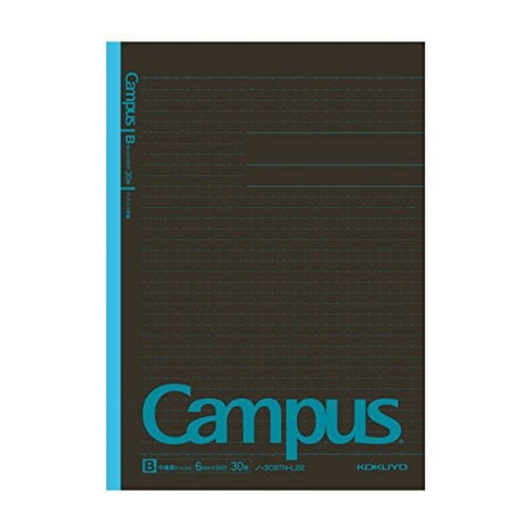 TODAI Kokuyo B5 Campus Notebook Semi B5 Dotted 6mm Pre-dotted Notebook Semi B5 Pre-Dotted-line 30 Sheets 60 Pages | 3CDBTN Random Color