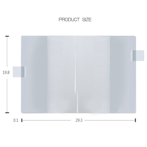 B6 Chuyu PVC COVER With Pen Loops B6 PVC Cover B6 Book Jacket B6 Protective Cover | 198 x 293mm