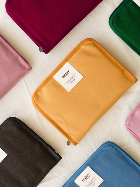 BLACK B6 FUNNYMADE Brand Canvas Zipper Cover & Undated Planner B6 Zip Canvas Cover B6 Cover B6 Undated Planner | Various Colors