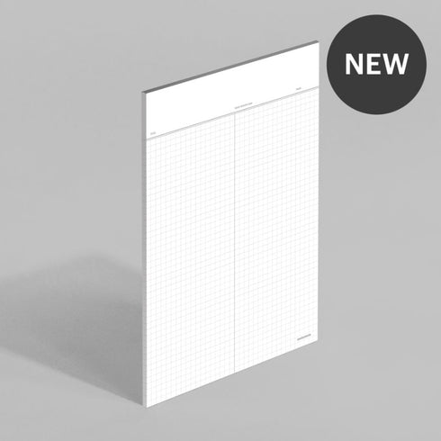 MoteMote B5 GRID Cool MINT 100gsm Note Paper Squared | 40 Sheets