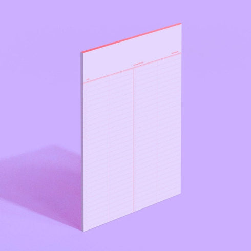 MoteMote B5 GRID Indy Pink 100gsm Note Paper Squared | 40 Sheets