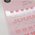 Suatelier Sonia DECO 13 PVC Mini Series Banner Bows Ribbon Garland Banners Bows Transparent Stickers Clear Stickers | 121