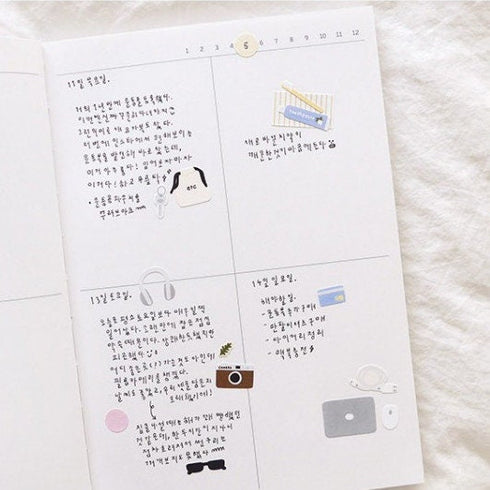 Suatelier Sonia IN My BAG Travel Bag Trip Bag Packing List Camera Headphones Toothpaste PVC Transparent Stickers Clear Stickers | 1155