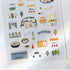 Suatelier Sonia TRAVEL In BUSAN Fish Seafood Skyscapers Bridge Skewered Meat PVC Transparent Stickers Clear Stickers | 1151