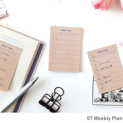 Make-A-Memo STICKY Note PAPERIAN Make A Memo Weekly Plan Daily This Was Notes Shopping List To Do List Expense Record & More | 50 X 74mm