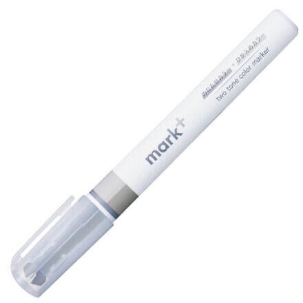 DARK BLUE Kokuyo Mark+ Two Tone Highlighter Dual Tone Highlighter Pen Two Way Highlighter Double Sided Highlighter | PM-MT100DB