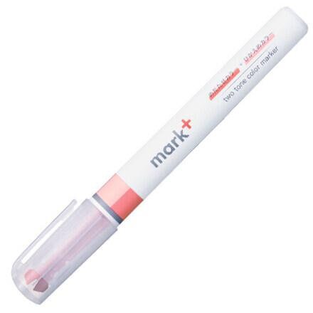 DARK BLUE Kokuyo Mark+ Two Tone Highlighter Dual Tone Highlighter Pen Two Way Highlighter Double Sided Highlighter | PM-MT100DB