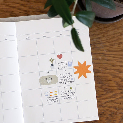 Suatelier Sonia DECO 11 PVC Mini Series Medicine Pills Insulin Water Medical Dental Transparent Stickers Clear Stickers | 118