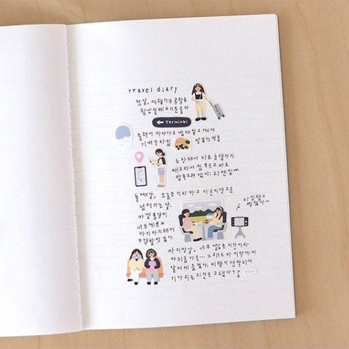 Suatelier Sonia VLOG TRIP Vlogging Social Media Podcast Influencer PVC Transparent Stickers Clear Stickers | 1158