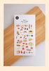 Suatelier Sonia FOOD TRIP #7 Croissant Bagel Sandwich Baguette Cookies Milk PVC Transparent Stickers Clear Stickers | 1156