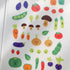 Suatelier Sonia HEHE Laughing Vegetables Broccoli Peas Tomatoes Carrots Mushrooms Onions PVC Transparent Stickers Clear Stickers | 1153