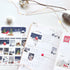MU Lifestyle HOLIDAY Print-On Stickers Magic Winter Postage Stamp Ephemera Rub-On Stickers Transfer Sticker Translucent Stickers | 1017