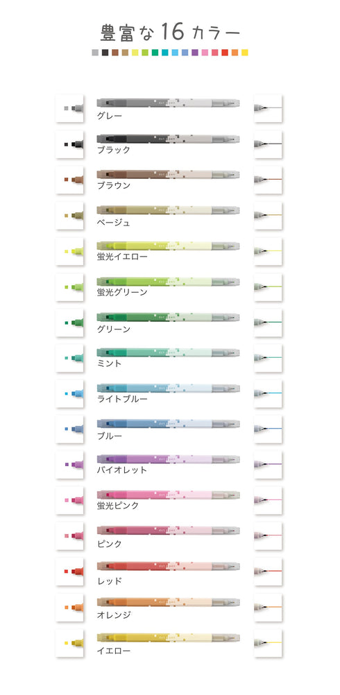 GRAY SINGLE SUNSTAR Dot E Dual-Sided Marker Square Highlighter Marker Square Checkbox Marker Checklist Marker Highlighter | S4541790