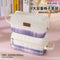 PURPLE Extra Large PLAID XL Angoo Canvas Pen Case Pencil Case Stationery Case Storage Case Travel Case Up to 80 Items | 215 x 85 x 105mm