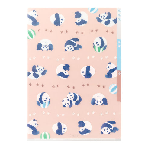 PANDA Midori A4 3 Pocket Clear Folder MD Folder Water Resistant Folder | 310mm X 221mm