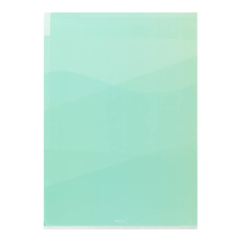 GRADIENT GREEN Midori MD A4 7 Pocket Clear Folder Md Folder Water Resistant Folder | 310mm X 221mm
