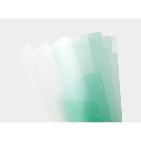 GRADIENT GREEN Midori MD A4 7 Pocket Clear Folder Md Folder Water Resistant Folder | 310mm X 221mm