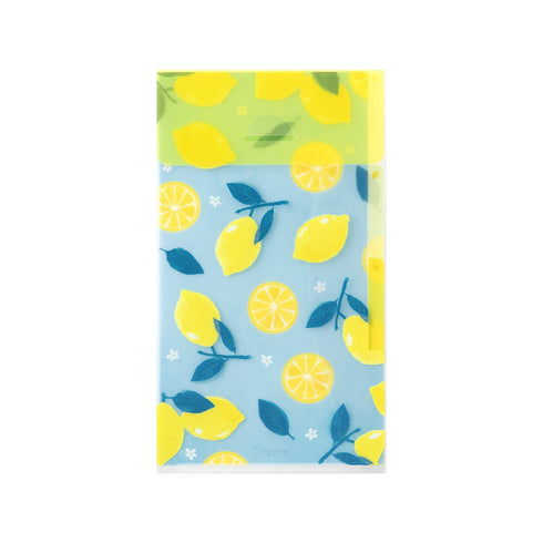 LEMON Midori A5 SLIM With Flap 3 Pocket Clear Folder Md Folder Water Resistant Folder | 221.5mm X 126mm