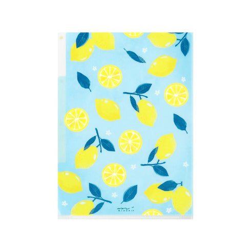 LEMON Midori A5 3 Pocket Clear Folder MD Folder Water Resistant Folder | 220mm X160mm