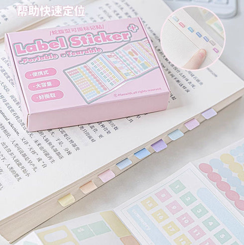 PINK PLANWITH Label Stickers Dot Stickers Square Stickers Bar Stickers Circle Stickers Index Tabs Index Stickers