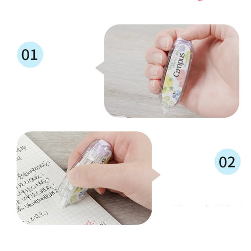 FRUIT KOKUYO Spring Series 5mm X 5m Correction Tape White Correction Tape Rewritable Correction Tape | WSG-TWT4505