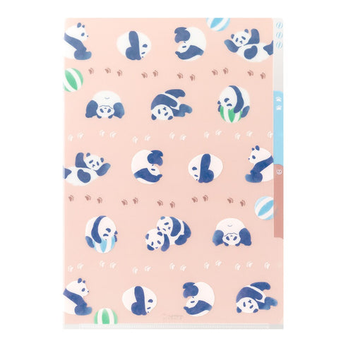PANDA Midori A4 3 Pocket Clear Folder MD Folder Water Resistant Folder | 310mm X 221mm