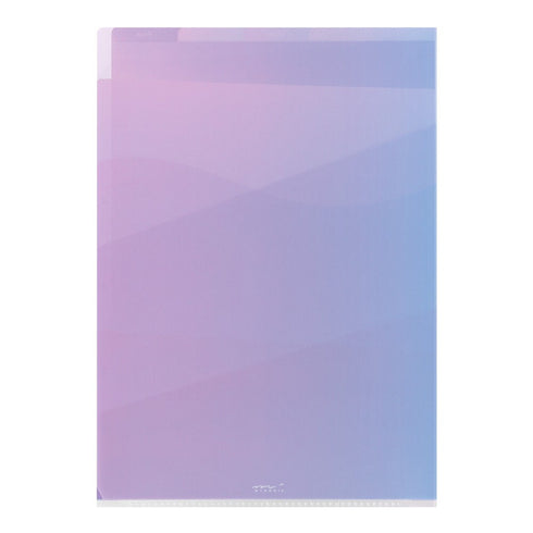 GRADIENT PURPLE Midori MD A4 7 Pocket Clear Folder Md Folder Water Resistant Folder | 310mm X 221mm