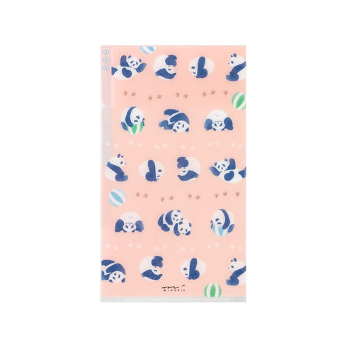 PANDA Midori A5 SLIM With Flap 3 Pocket Clear Folder MD Folder Water Resistant Folder | 221.5mm X 126mm