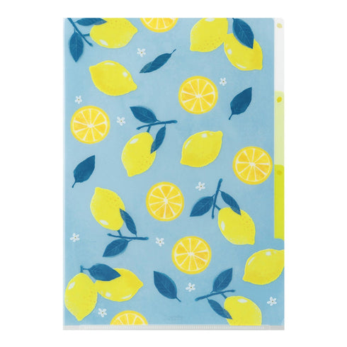 LEMON Midori A4 3 Pocket Clear Folder MD Folder Water Resistant Folder | 310mm X 221mm