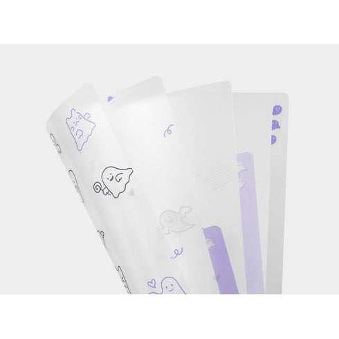 GHOST Midori A5 3 Pocket Clear Folder MD Folder Water Resistant Folder | 220mm X160mm