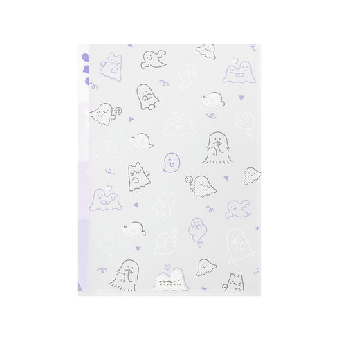 GHOST Midori A5 3 Pocket Clear Folder MD Folder Water Resistant Folder | 220mm X160mm