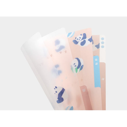 PANDA Midori A5 3 Pocket Clear Folder MD Folder Water Resistant Folder | 220mm X160mm