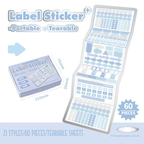 BLUE PLANWITH Label Stickers Dot Stickers Square Stickers Bar Stickers Circle Stickers Index Tabs Index Stickers