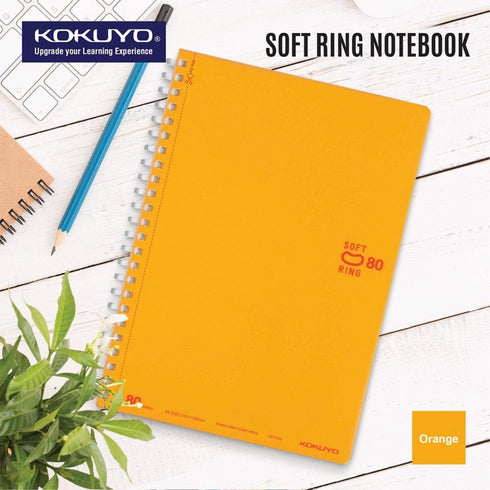 Kokuyo BLUE Soft Ring Notebook 5mm Dot Ruled SV457S5 | A6 80 Sheets