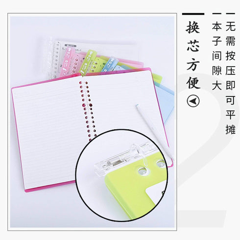 Kokuyo Campus BLACK BUSINESS B5 Smart Ring Binder 26 Rings "Lay Flat" Notebook SP701D | 25 Sheets