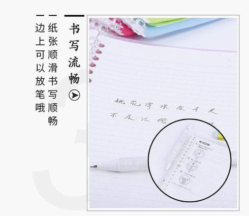 Kokuyo Campus BLACK BUSINESS B5 Smart Ring Binder 26 Rings "Lay Flat" Notebook SP701D | 25 Sheets