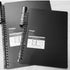 Kokuyo A5 Campus BLACK Smart Ring Binder 20 Rings Notebook | A5 25 Sheets