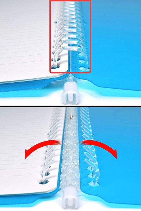 Kokuyo Campus CLEAR B5 Smart Ring Binder 26 Rings "Lay Flat" Notebook SP700T | 25 Sheets