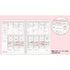 Kokuyo Campus Study Planner Loose Leaf Paper Bright Pink Y836GW WEEKLY Visualized 26 Holes 30 Sheets | B5