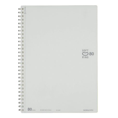 Kokuyo CLEAR Soft Ring Notebook BLANK SV308W | B5 80 Sheets