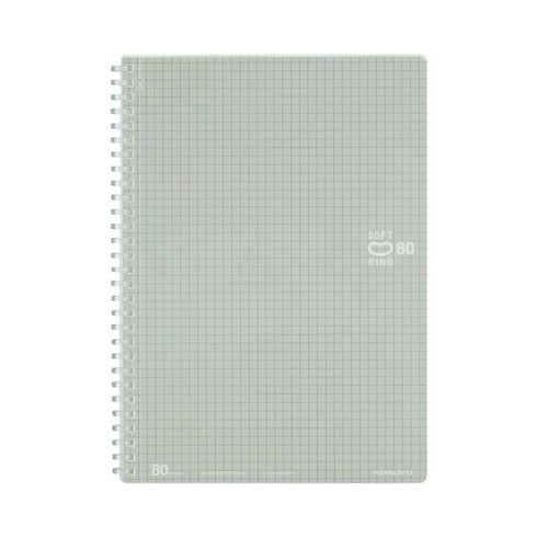 Kokuyo CLEAR Soft Ring Notebook GRID SV308S5 | B5 80 Sheets