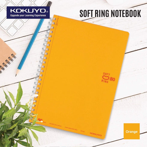 Kokuyo GREEN Soft Ring Notebook 5mm Dot Ruled SV457S5 | A6 80 Sheets