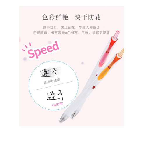 Kokuyo Vividry Retractable Gel Pen - 0.5mm | 8 colors!