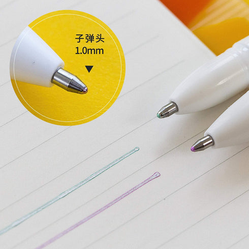 Metallic Outliners Set or Single Retractable Ink Pen 1.0mm | GREEN or Complete SET