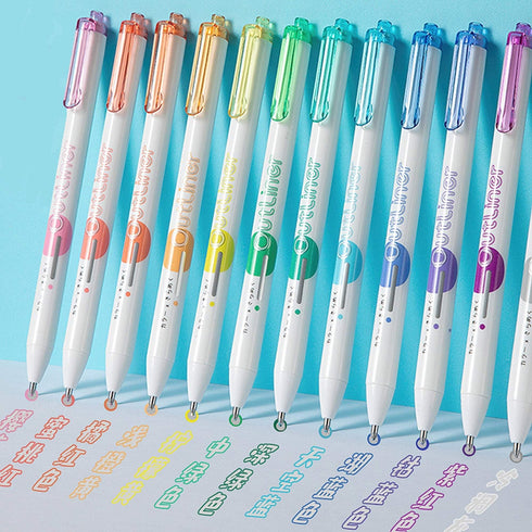 Metallic Outliners Set or Single Retractable Ink Pen 1.0mm | LEMON YELLOW or Complete SET