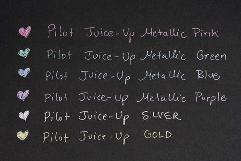 METALLIC Pilot Juice Up Single Pen or Full Set Pilot Gel Pen | 0.4mm