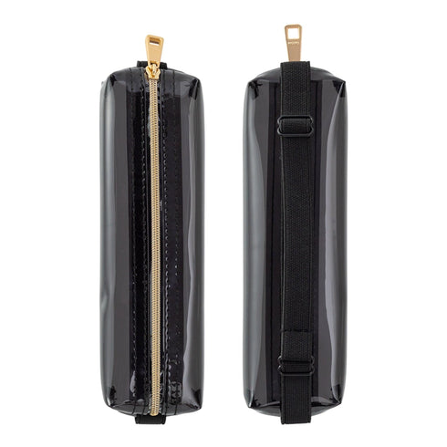 Midori Book Band TRANSPARENT BLACK Adjustable Pen Case B6 - A5