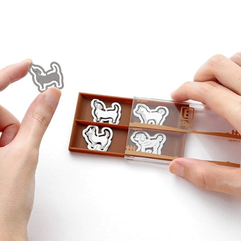MIDORI E-Clip Etching Clip Dog Paper Clip