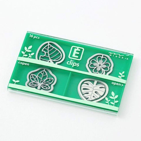 MIDORI E-Clip Etching Clip Leaf Leaves Paper Clip