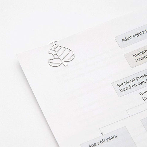 MIDORI E-Clip Etching Clip Leaf Leaves Paper Clip